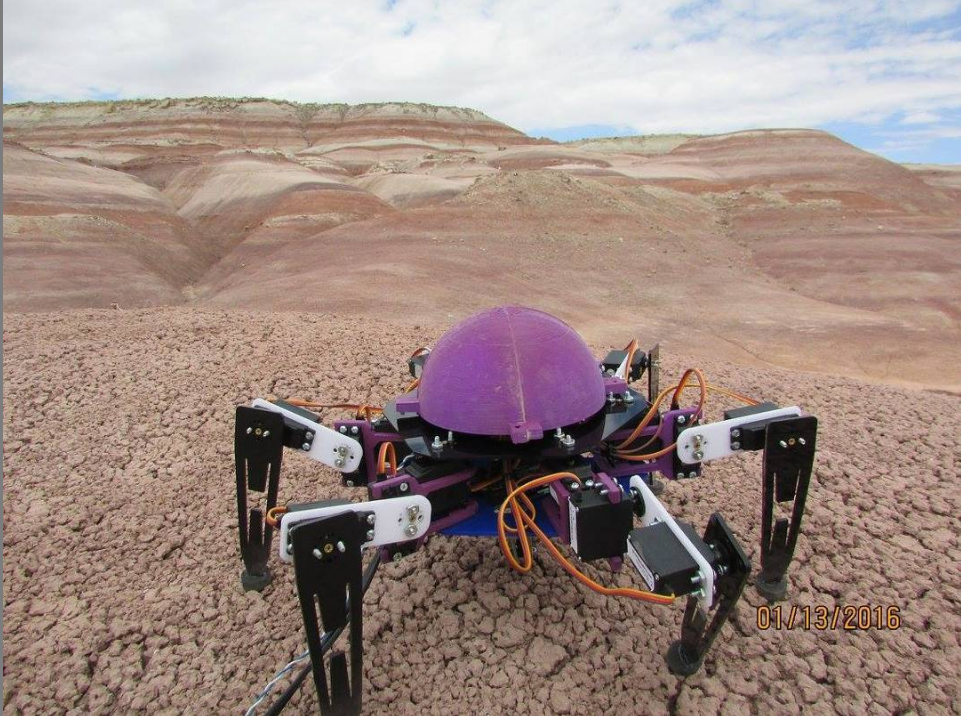 Pic - 2016 - Hexapod Robot Based on Arthropod Locomotion for Difficult Exploration Areas on Mars